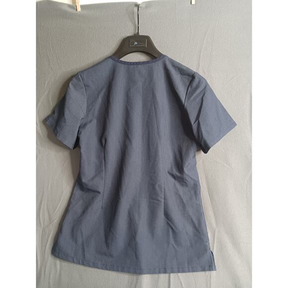 Maevn Matrix Scrub Top‎ Size Small Heather Navy - Picture 3 of 3